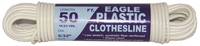 TW EVANS CORDAGE Eagle 775-050-03 Clothesline, 50 ft L, Plastic HARDWARE & FARM SUPPLIES TW EVANS CORDAGE