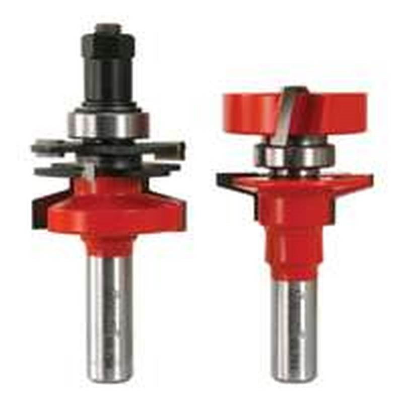 FREUD Freud 99-764 Router Bit Set, 3-3/4 in OAL, 1/2 in Dia Shank, Carbide, For: 99-864 Adjustable Rail and Stile Bit