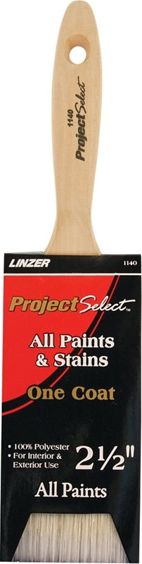 LINZER Linzer WC 1140-2.5 Paint Brush, 2-1/2 in W, 3 in L Bristle, Varnish Handle