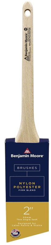 PREMIER PAINT ROLLER Benjamin Moore U61820-017 Paint Brush, Firm Brush, Nylon/Polyester Bristle, Thin Angle Sash Handle PAINT PREMIER PAINT ROLLER