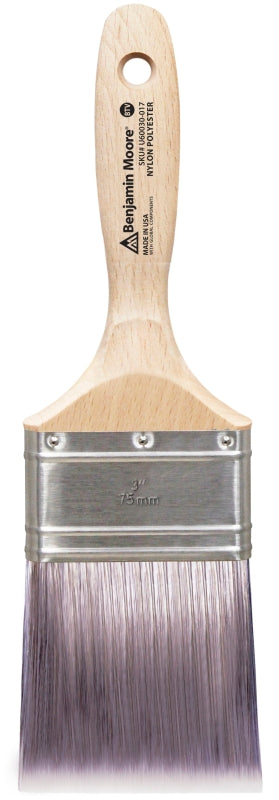 PREMIER PAINT ROLLER Benjamin Moore U60030-017 Paint Brush, Firm Brush, Nylon/Polyester Bristle, Beavertail Handle PAINT PREMIER PAINT ROLLER