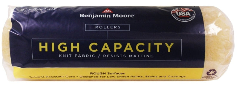 PREMIER PAINT ROLLER Benjamin Moore U66005-018 High-Capacity Roller Cover, 3/4 in Thick Nap, 9 in L PAINT PREMIER PAINT ROLLER