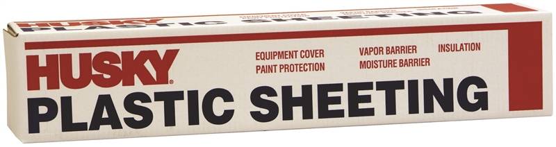 POLY-AMERICA Poly-America CF0409C Painter's Sheeting, 100 ft L, 9 ft W, 4 mil Thick, Clear