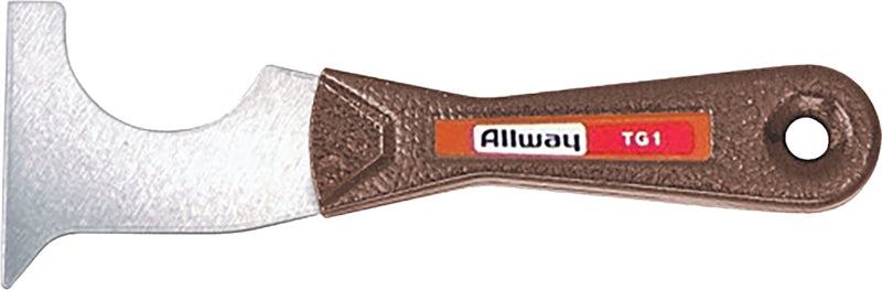 ALLWAY TOOLS ALLWAY TG1 Putty Knife, 4-1/2 in W Blade, Steel Blade, Steel Handle