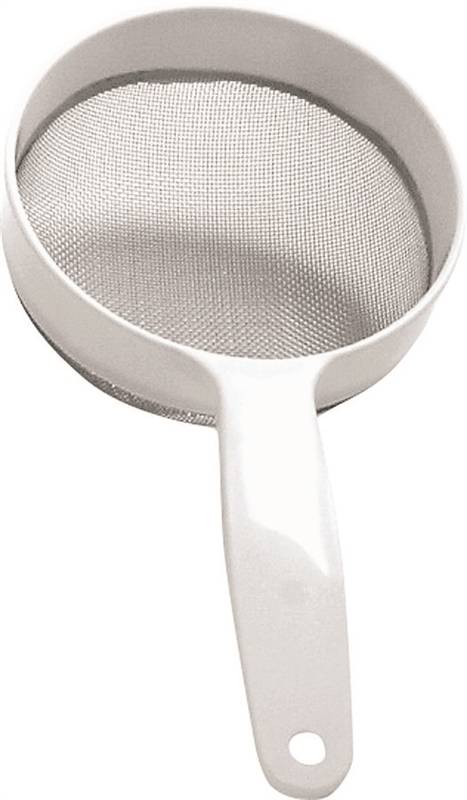NORPRO Norpro 2135 Strainer, Stainless Steel, 5 in Dia, Plastic Handle