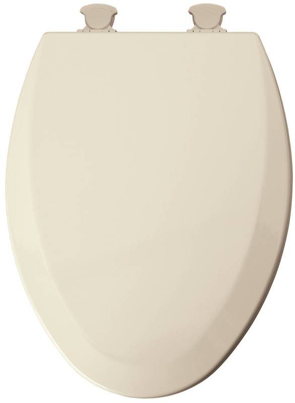 MAYFAIR Mayfair 141EC 346/146EC Toilet Seat, Elongated, Wood, Biscuit, Twist Hinge