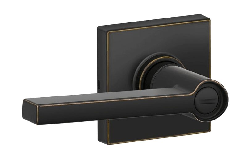 DEXTER BY SCHLAGE Schlage J Series J40 SOL 716 COL Privacy Lever, Mechanical Lock, Aged Bronze, Metal, Residential, 3 Grade HARDWARE & FARM SUPPLIES DEXTER BY SCHLAGE