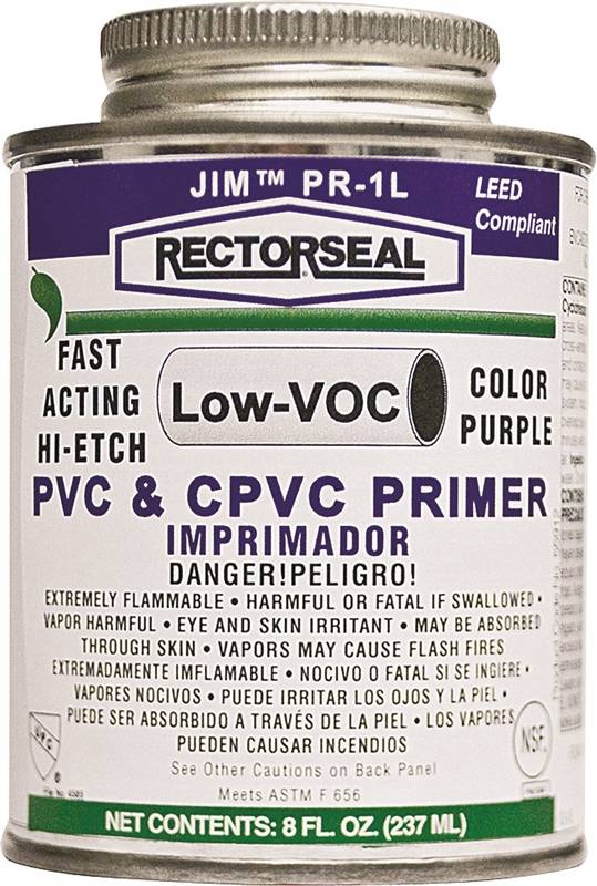 RECTORSEAL Rectorseal 55912 Hi-Etch Primer, Liquid, Purple, 0.5 pt