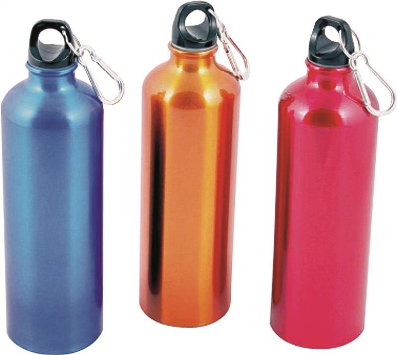 CHEF CRAFT Chef Craft 21657 Water Bottle, 25 oz, Aluminum, Assorted, Looped Lid HOUSEWARES CHEF CRAFT