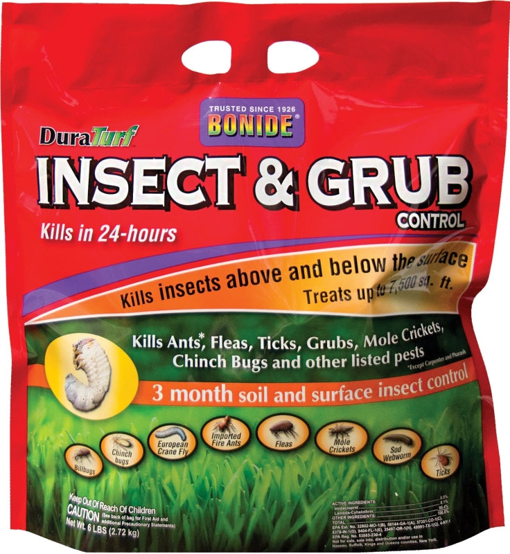 BONIDE Bonide 60362 Insect and Grub Control, Solid, 6 lb Bag LAWN & GARDEN BONIDE