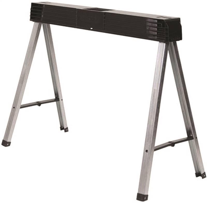 STANLEY TOOLS STANLEY STST11151 Fold-Up Sawhorse, 750 lb, 4 in W, 5 in H, 40 in D, Metal/Polypropylene, Gray TOOLS STANLEY TOOLS