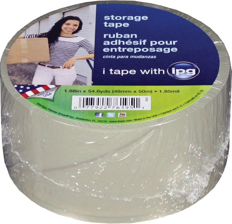 IPG IPG 9852 Packaging Tape, Clear, 54.6 yd L, 1.88 in W