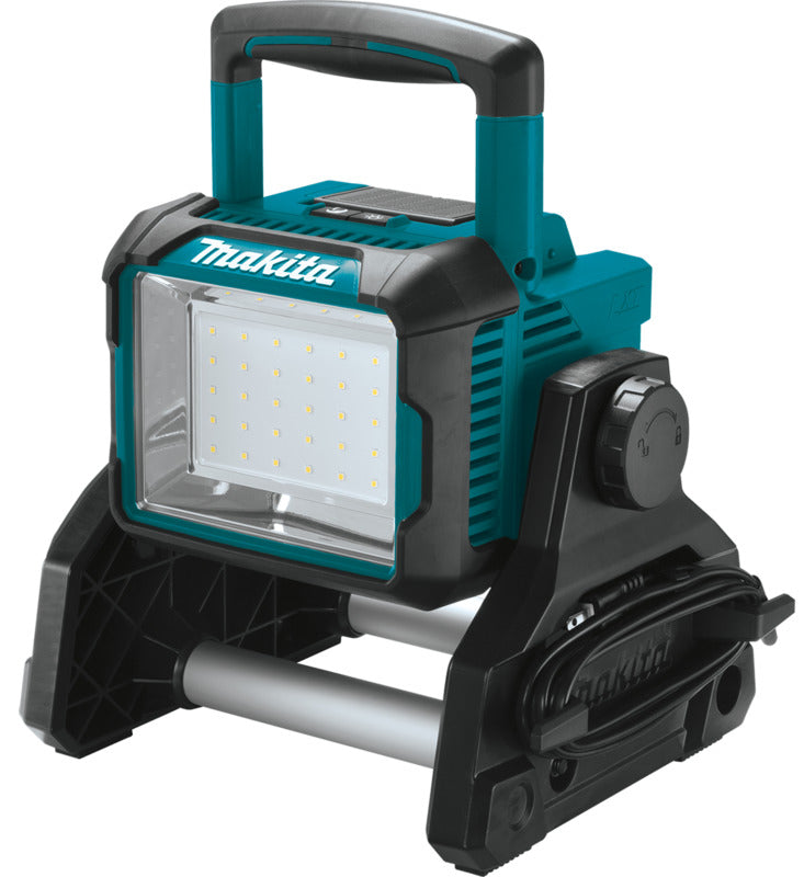 MAKITA Makita LXT Series DML811 Cordless/Corded Work Light, 120 VAC, 31.5 W, LXT Lithium-Ion Battery, 30-Lamp, LED Lamp