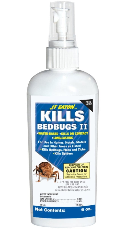 J.T. EATON J.T. Eaton 207-W6Z Bed Bug Insecticide, Liquid, Spray Application, 6 oz, Bottle