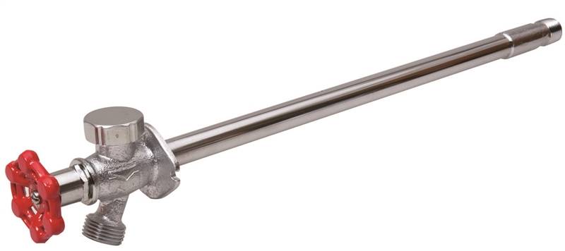B & K INDUSTRIES B & K 104-511 Anti-Siphon Frost-Free Sillcock Valve, 4 in L, 1/2 x 3/4 in, MPT x Hose, 125 psi, Chrome, Brass Body