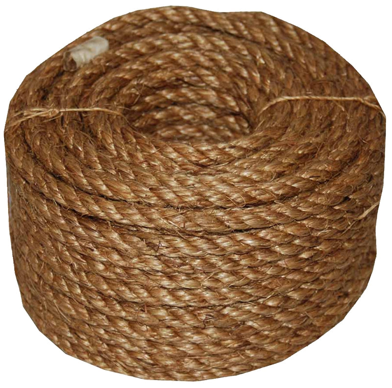 TW EVANS CORDAGE T.W. Evans Cordage 26-003 Rope, 1/2 in Dia, 50 ft L, 360 lb Working Load, Manila, Natural HARDWARE & FARM SUPPLIES TW EVANS CORDAGE