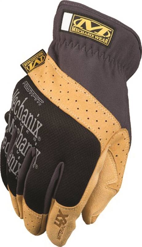 MECHANIX WEAR Mechanix Wear FastFit Series MF4X-75-011 Work Gloves, XL, 11 in L, Reinforced Thumb, Elastic Cuff, Synthetic Leather