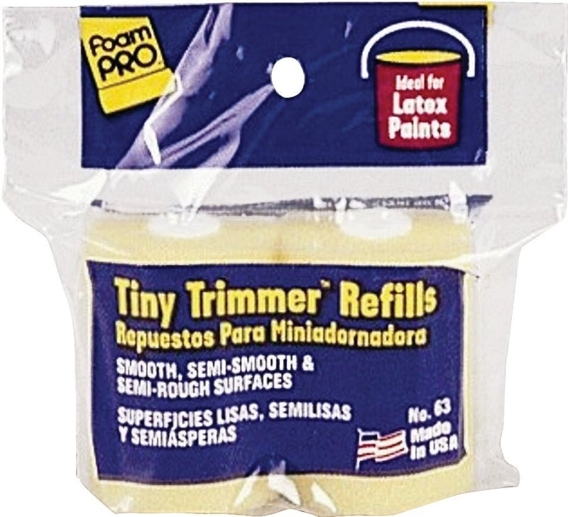 FOAMPRO Foampro 63 Trimmer Refill, 3/8 in Thick Nap, 2 in L, Foam Cover