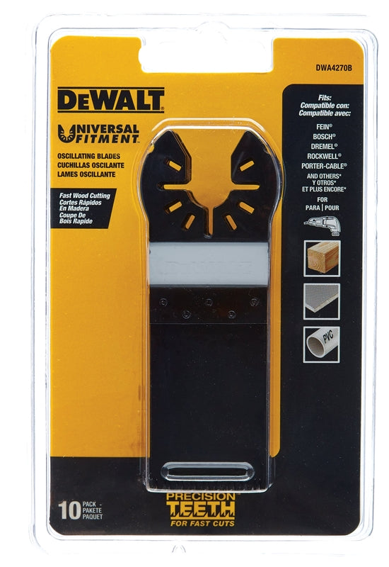 DEWALT DEWALT DWA4270B Cutting Blade, 1-1/4 in, HCS, 10/PK