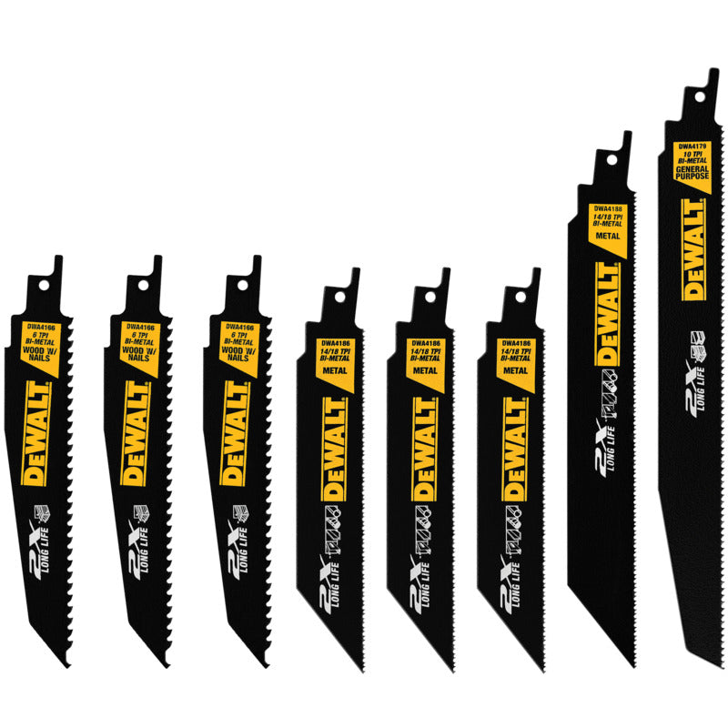 DEWALT DEWALT DWA4101 Reciprocating Saw Blade Set, 8-Piece