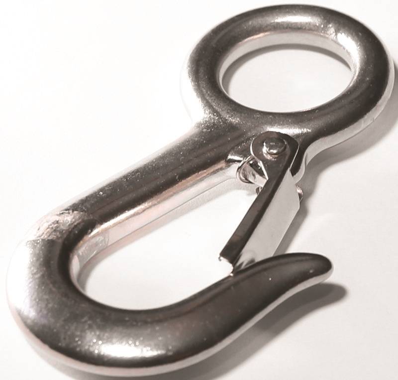 BARON Baron 2311S Spring Snap, 13/16 in Snap Opening, 4 in L Dimensions, 400 lb Working Load, Stainless Steel