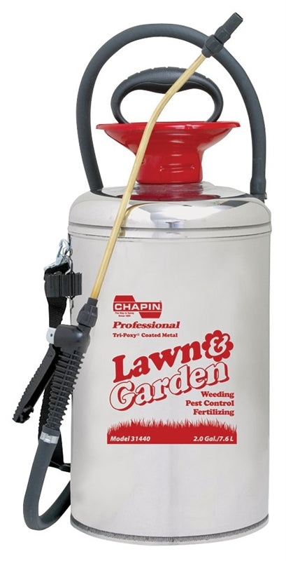 CHAPIN Chapin 31440 Compression Sprayer, 2 gal Tank, Stainless Steel Tank, 42 in L Hose