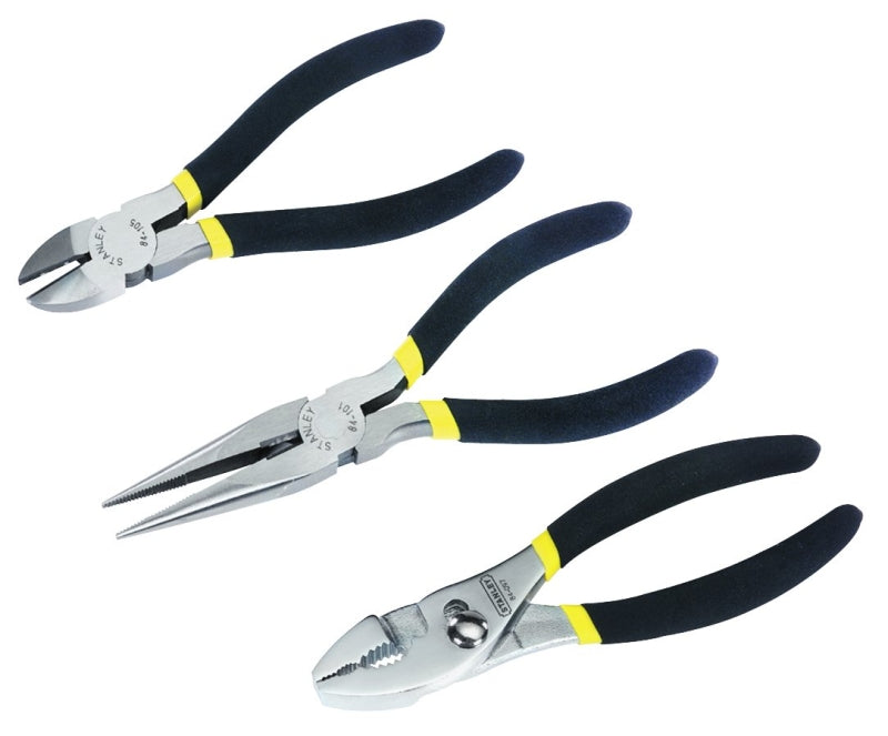 STANLEY STANLEY 84-114 Plier Set, Steel, Nickel Chrome TOOLS STANLEY