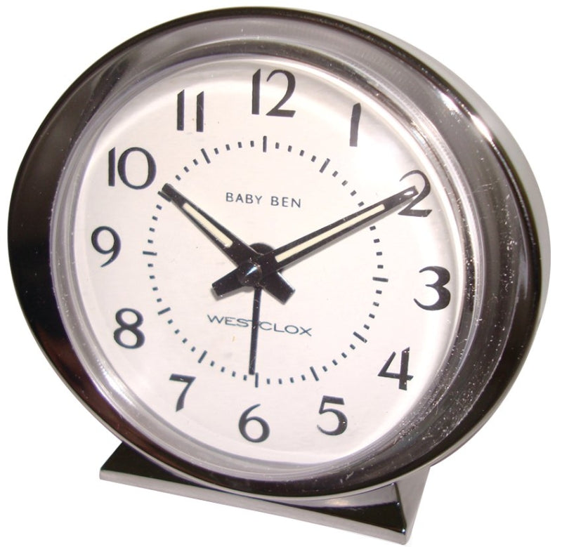 WESTCLOX Westclox 11611QA Alarm Clock, Plastic Case, Silver Case