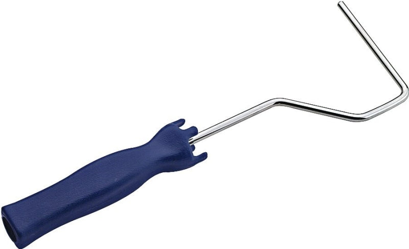 WOOSTER BRUSH Wooster R012-4 Roller Frame, 12 in L, 4 in W, 4 in L Roller, Plastic Handle, Threaded Handle, Blue Handle