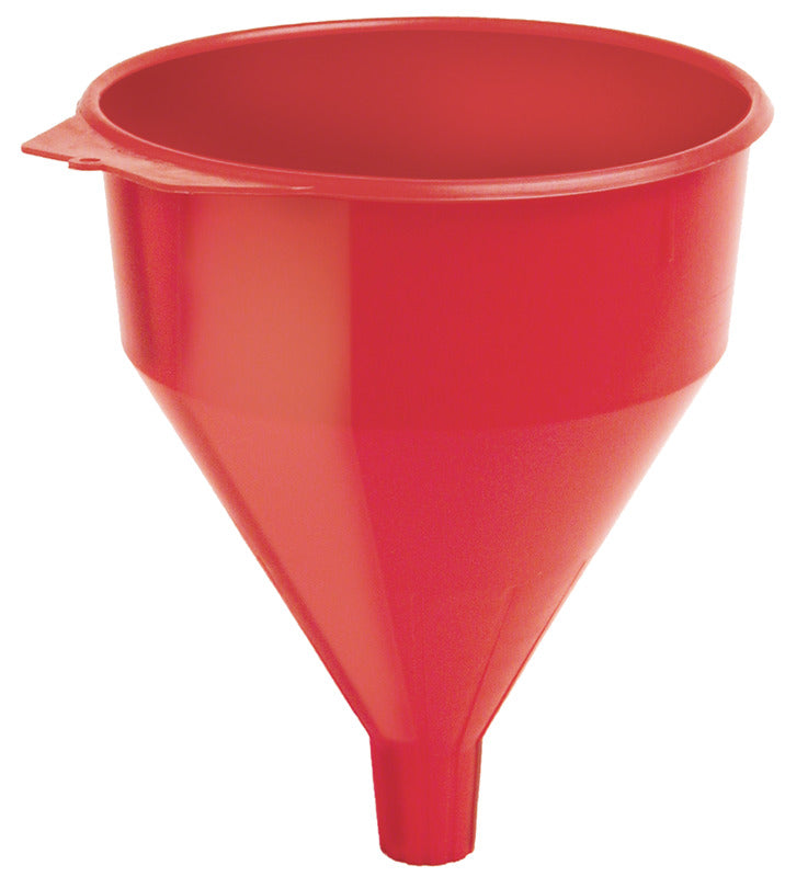 LUBRIMATIC LubriMatic 75-072 Funnel, 6 qt, Plastic, Red, 11 in H
