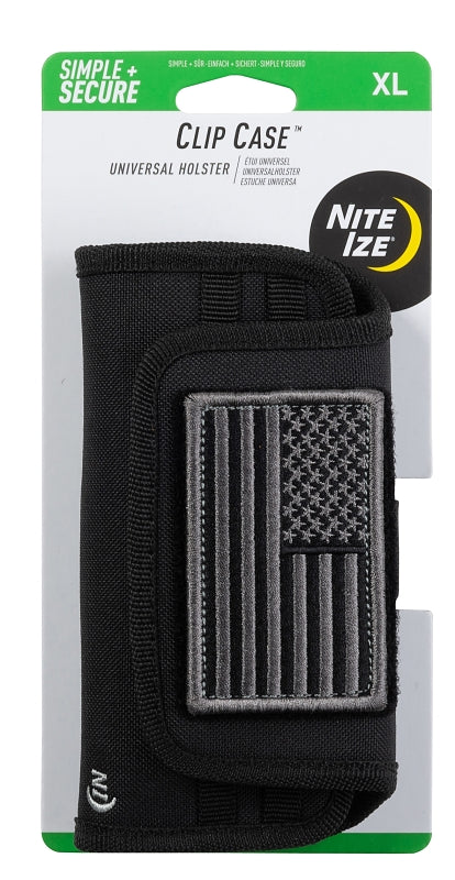 NITE IZE Nite Ize Clip Case CCSXLUS-01-R3 Universal Phone Holster, XL, USA Patch
