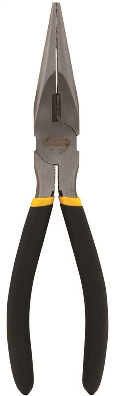STANLEY STANLEY 84-102 Nose Plier, 8 in OAL, 1-11/16 in Jaw Opening, Black/Yellow Handle, Cushion-Grip Handle, 29/32 in W Jaw