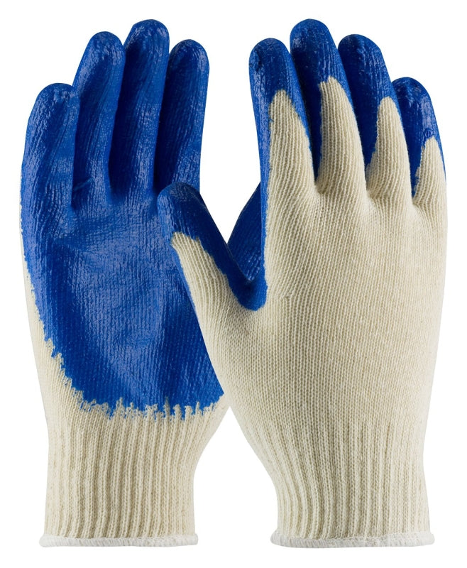 BOSS MFG PIP 39-C122/L Coated Gloves, L, 9.8 in L, Knit Wrist Cuff, Natural Rubber Latex Coating, Cotton/Polyester