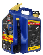 SURECAN INC. SUREcan SUR5SFK2 Safety Can, 5 gal, HDPE, Blue AUTOMOTIVE SURECAN INC.