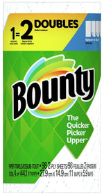 BOUNTY Bounty 66539 Double Roll Paper Towel, 2-Ply, White, 1/PK