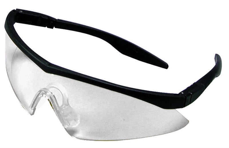 BOSS MFG MSA 10049188 Safety Glasses, Clear Lens, Black Frame, Anti-Fog Lens