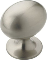 AMEROCK Amerock BP53018G10 Cabinet Knob, 1-3/8 in Projection, Traditional, 1-3/8 in, Zinc, Satin Nickel