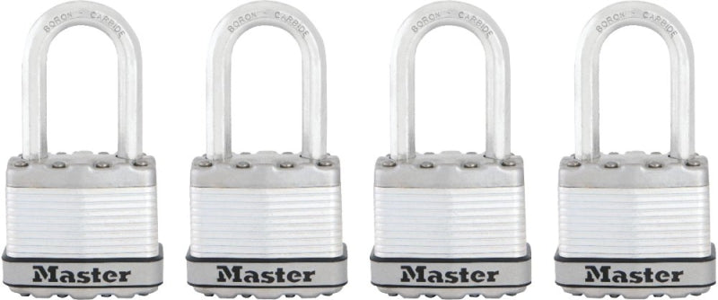MASTER LOCK Master Lock Magnum Series M1XQLF Padlock, Keyed Alike Key, 5/16 in Dia Shackle, 1-1/2 in H Shackle, Stainless Steel Body HARDWARE & FARM SUPPLIES MASTER LOCK