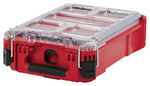 MILWAUKEE Milwaukee PACKOUT 48-22-8435 Organizer, 75 lb, 9.8 in L, 15.2 in W, 4.6 in H, 5-Compartment, Plastic, Red TOOLS MILWAUKEE