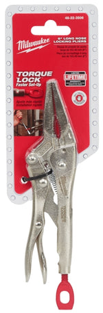 MILWAUKEE Milwaukee Torque Lock 48-22-3506 Locking Plier, 9.7 in OAL, 2 in Jaw Opening, Ergonomic Handle, 29/64 in W Jaw