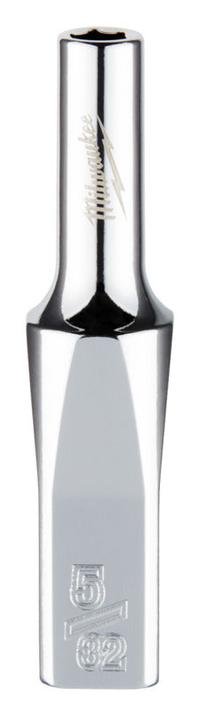 MILWAUKEE Milwaukee 45-34-9011 Socket, 5/32 in Socket, Deep Socket, 2.559 in OAL, 1/4 in Drive, 6-Point, Chrome Vanadium Steel