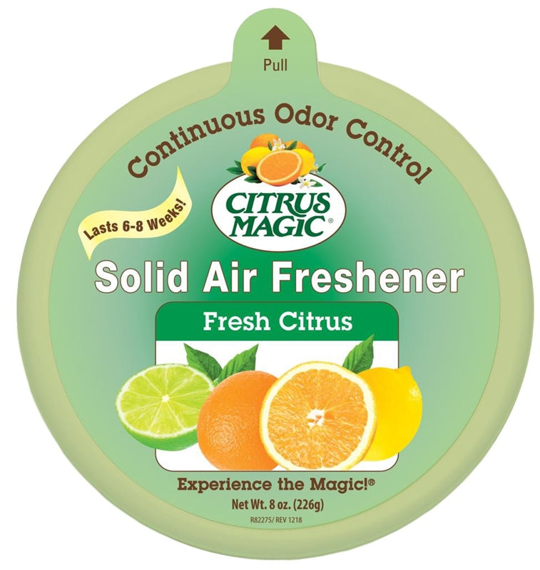CITRUS MAGIC Citrus Magic 616472870 Air Freshener, 8 oz, Fresh Citrus, 350 sq-ft Coverage Area, 6 to 8 weeks-Day Freshness