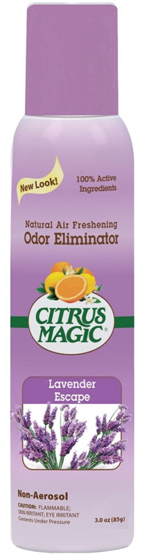 CITRUS MAGIC Citrus Magic 612172868 Odor Eliminating Air Freshener, 3.5 oz, Lavender Escape
