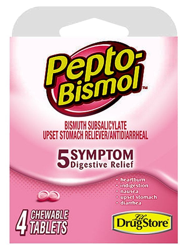 LIL DRUG STORE PRODUCTS Pepto Bismol 97232 Digestive Relief, 4, Tablet