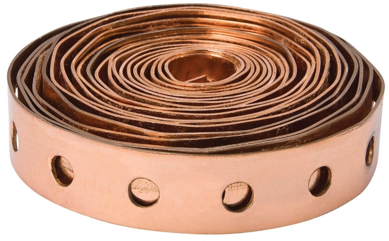 B & K INDUSTRIES B & K C20-124HC Hanger Strap, Steel, Copper, 10 ft L PLUMBING, HEATING & VENTILATION B & K INDUSTRIES