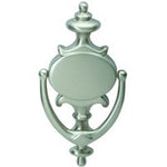 SCHLAGE BUILDERS HARDWARE Schlage SC2-3107-619 Door Knocker, Solid Brass, Satin Nickel, 5 in Mounting Hole HARDWARE & FARM SUPPLIES SCHLAGE BUILDERS HARDWARE