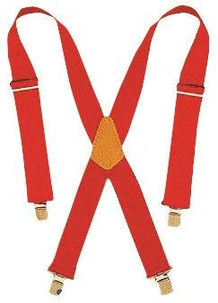HULTAFORS CLC Tool Works Series 110RED Work Suspender, Nylon, Red