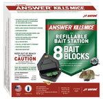 J.T. EATON J.T. Eaton 937 Mouse Killer with Reusable Bait Station, 1 oz Bait, Green