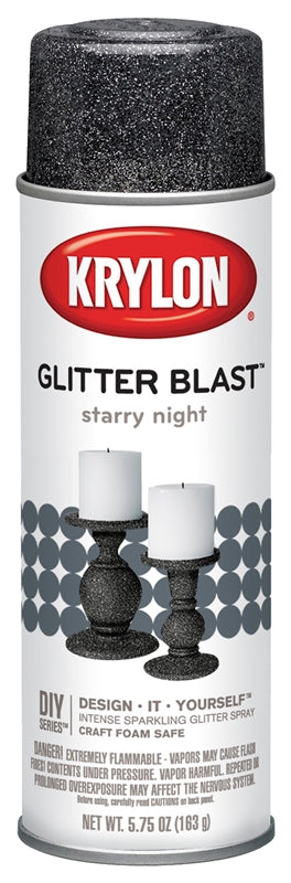KRYLON Krylon K03805A00 Craft Spray Paint, Glitter, Starry Night, 5.75 oz, Can