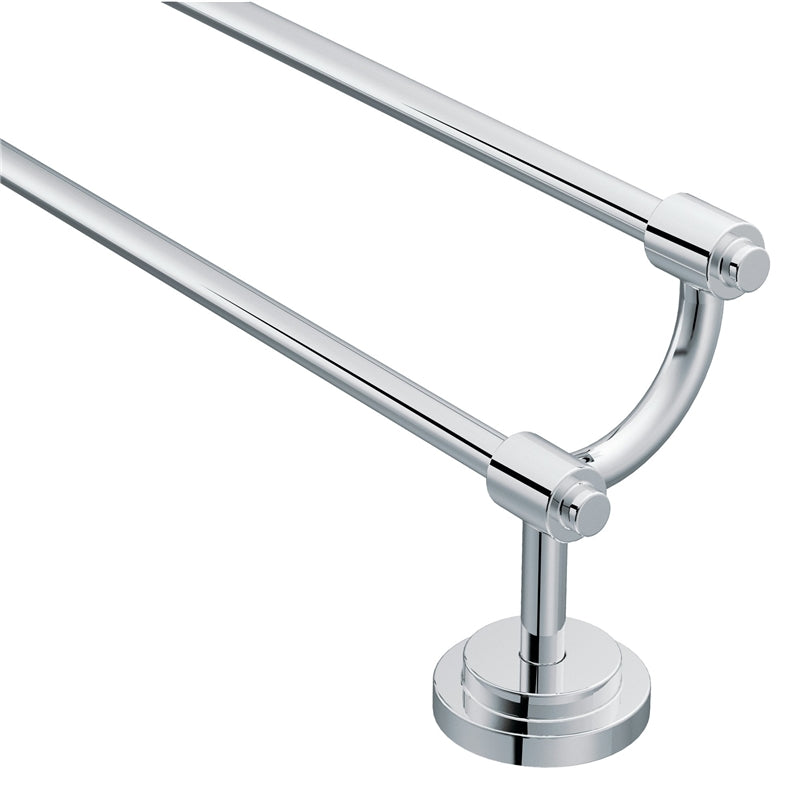 MOEN Moen DN0722CH Towel Bar, 24 in L Rod, Aluminum/Zinc, Chrome, Screw Mounting